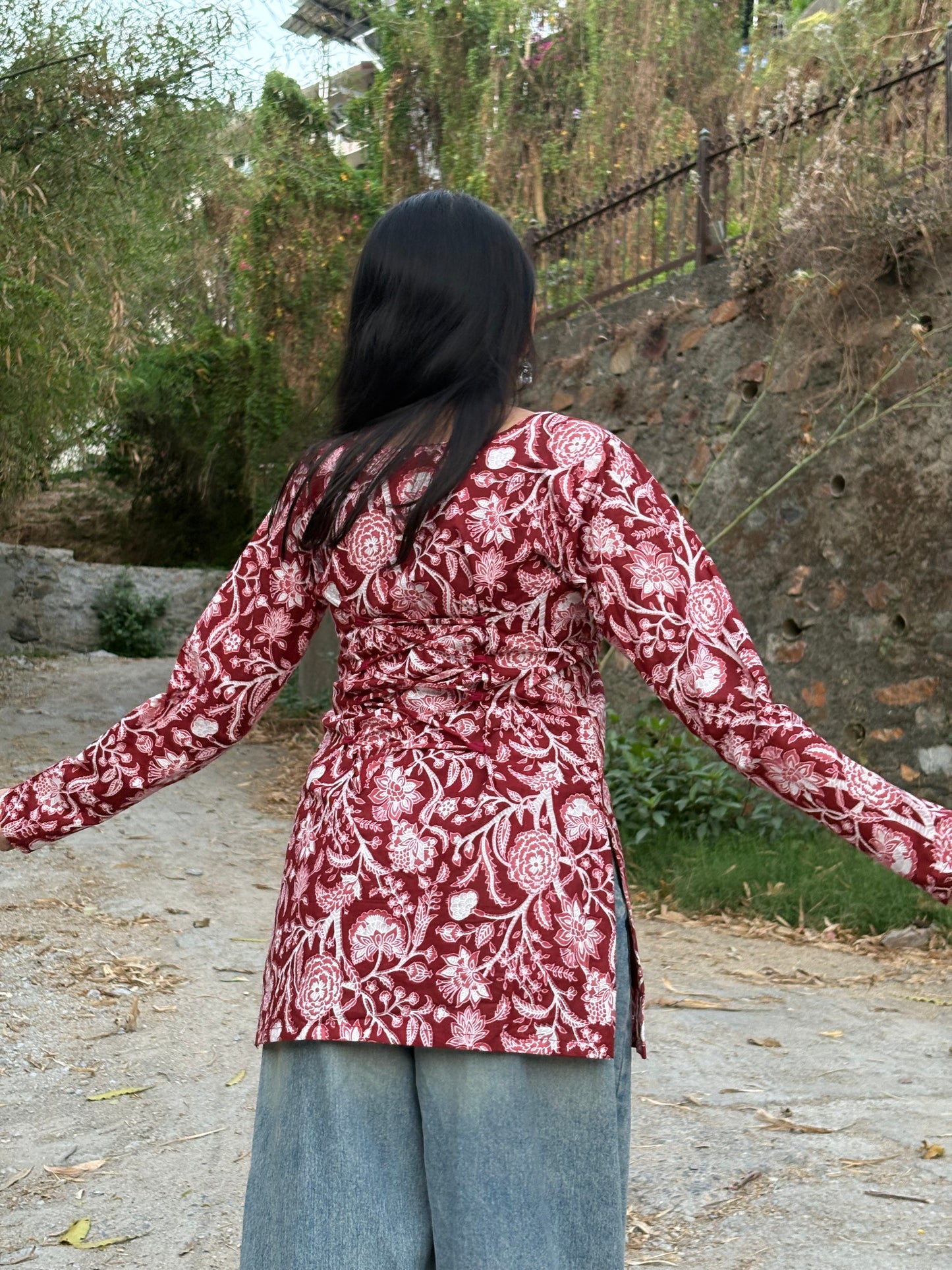 GULNAAR - COTTON CORSET KURTI