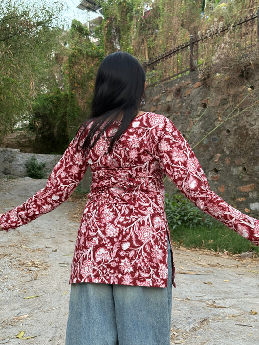 GULNAAR - COTTON CORSET KURTI