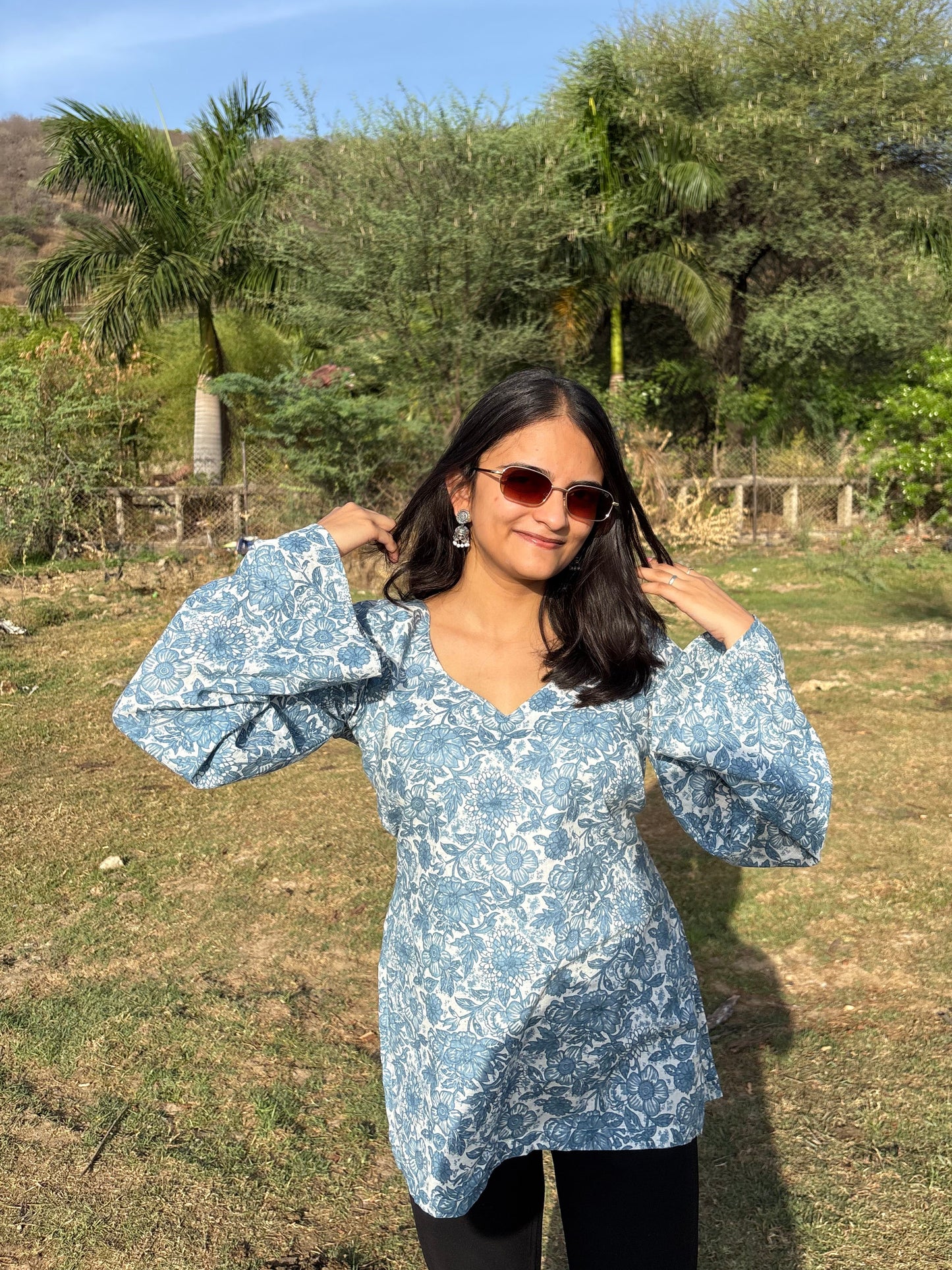 KIRAN - BELL SLEEVE WITH BACK TIE