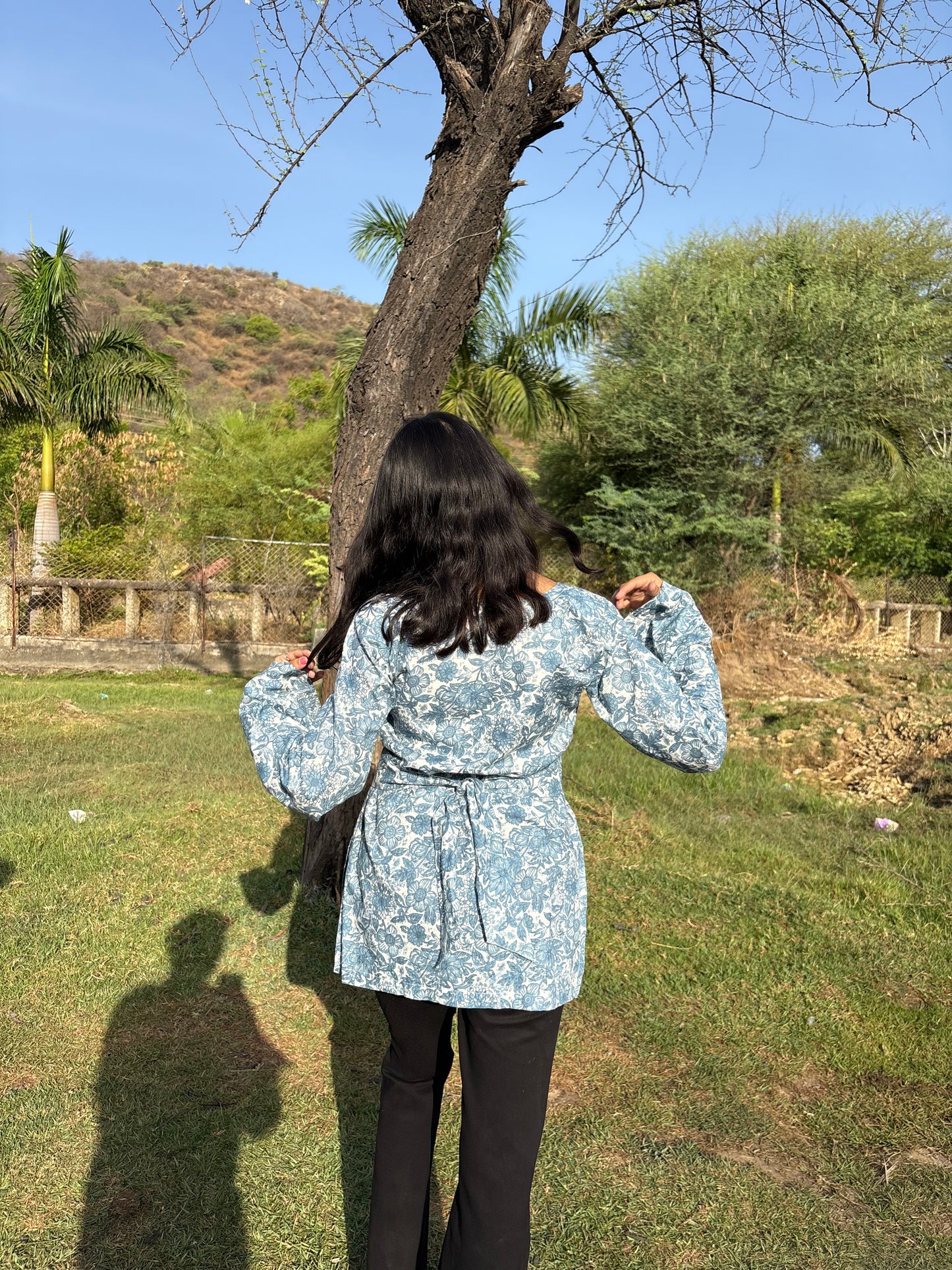KIRAN - BELL SLEEVE WITH BACK TIE
