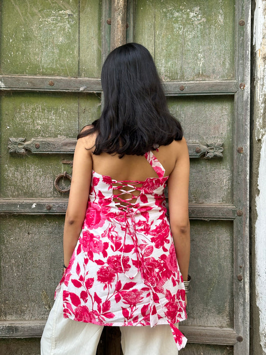 INAYA - HALTER NECK BACKLESS KURTI