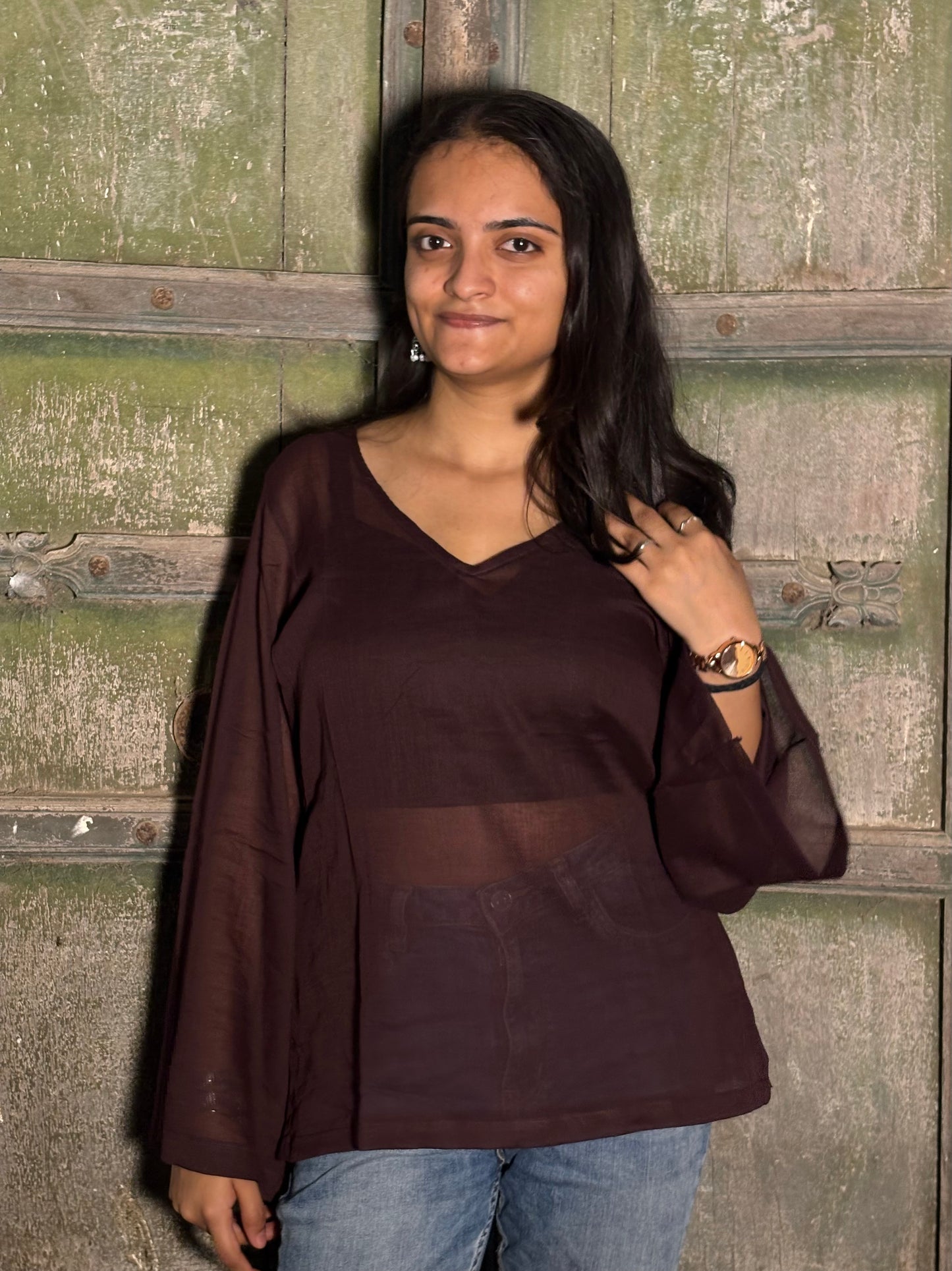 ZIVA - MUL BELL SLEEVE KURTI