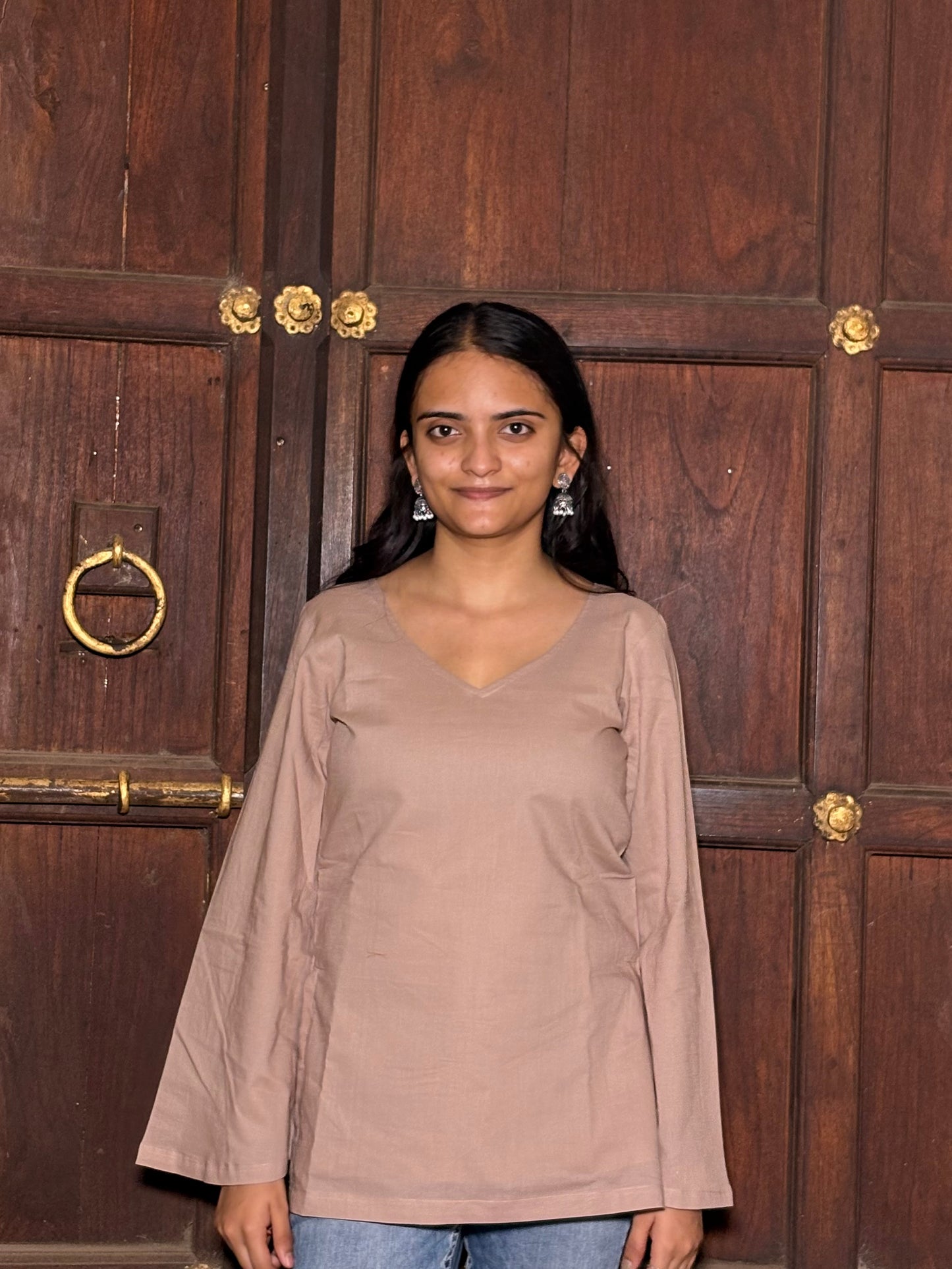 COCO - BELL SLEEVE V-NECK KURTI