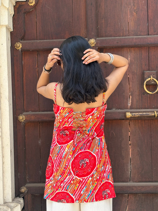 PRERNA - BACKLESS KURTI