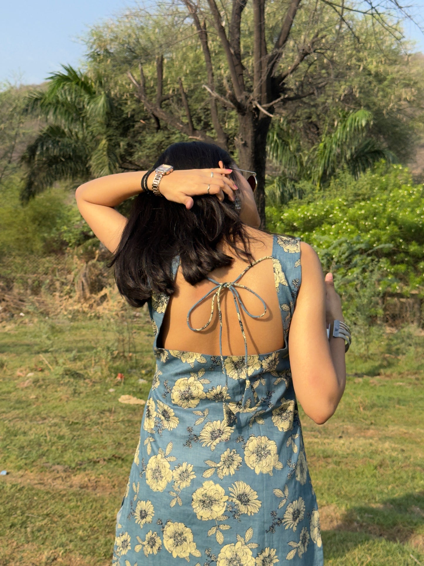 MAYA - BACKLESS COTTON KURTI