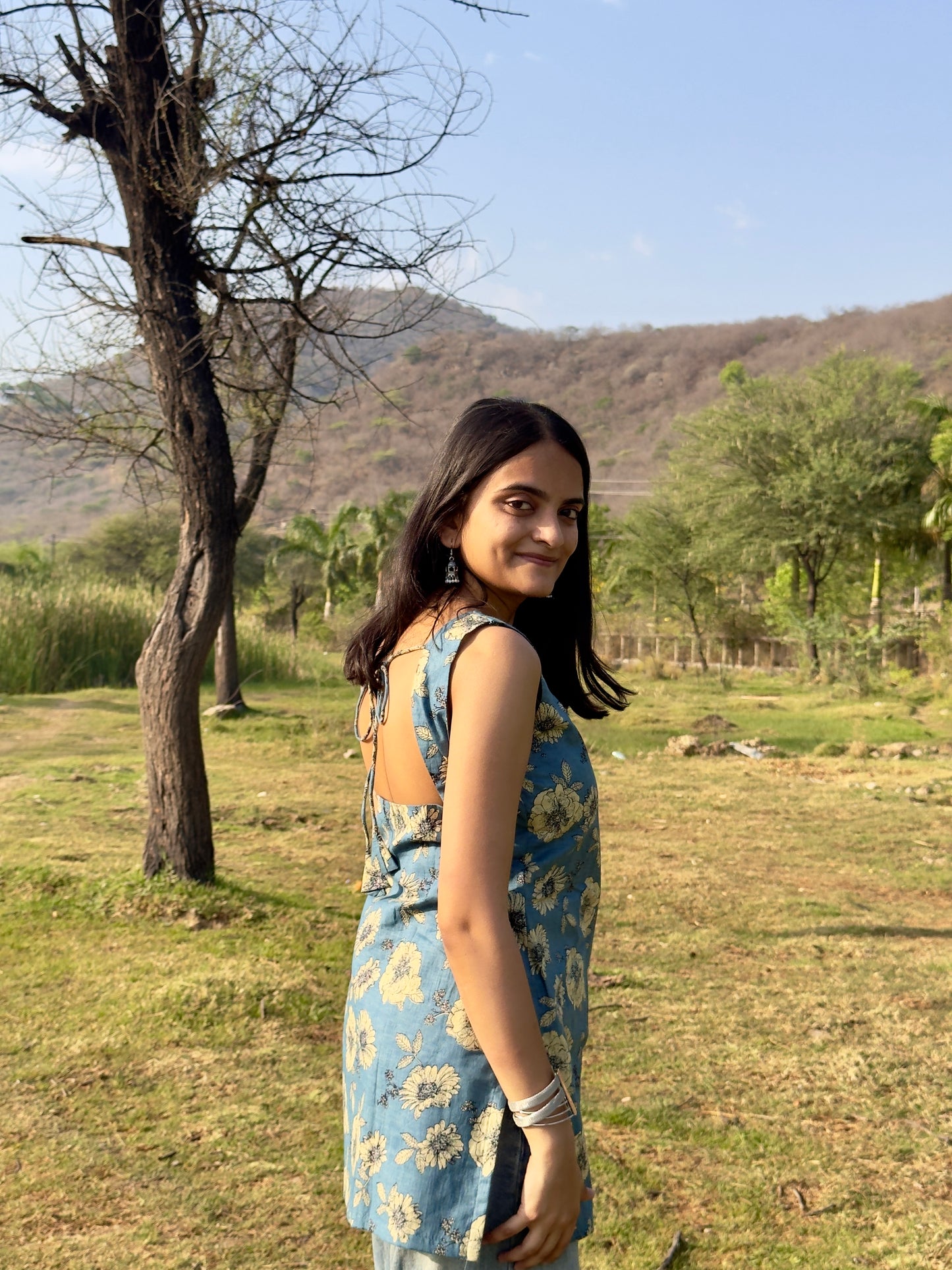 MAYA - BACKLESS COTTON KURTI